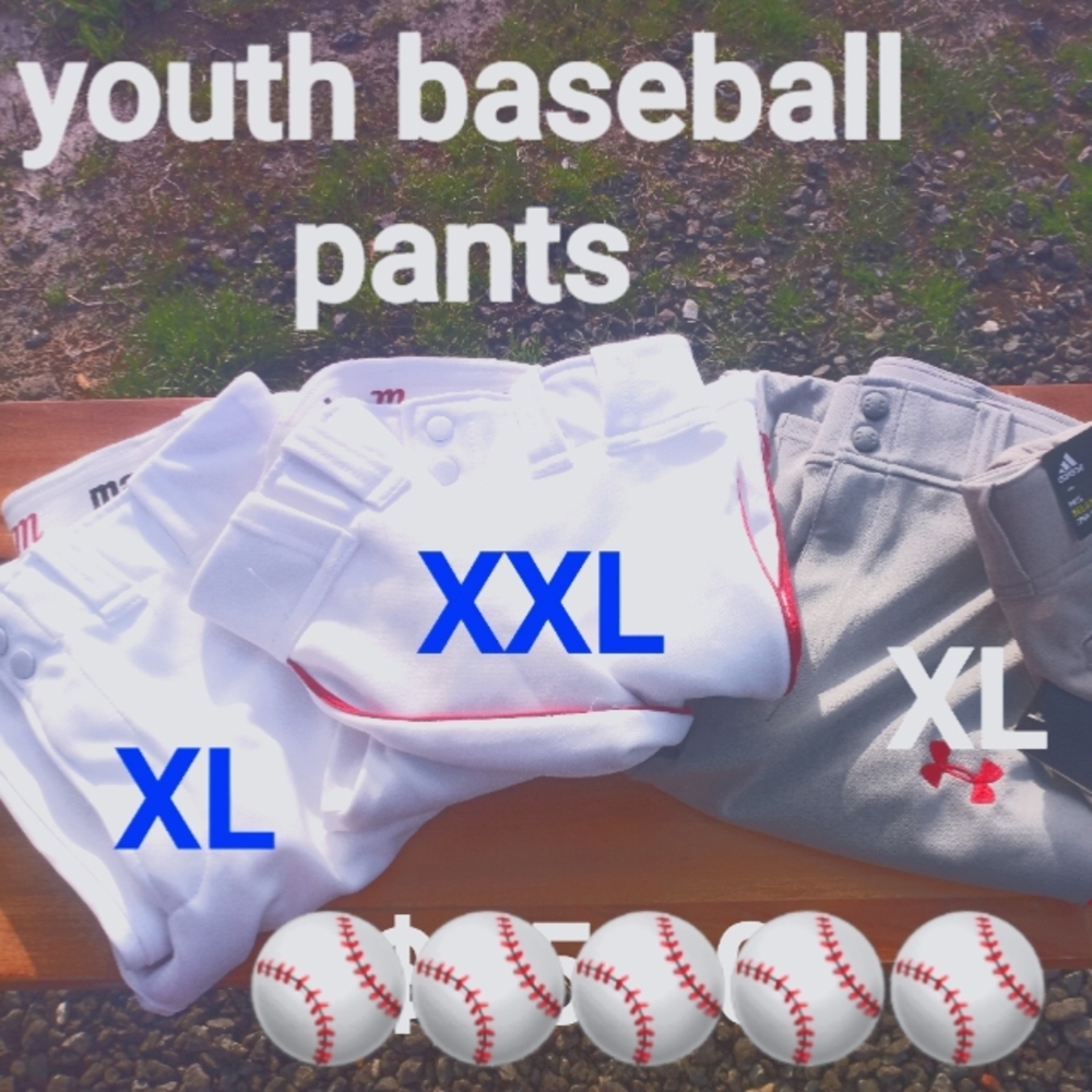 Youth baseball pants